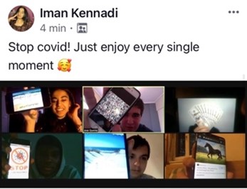 Etudiants internationaux qui conversent à distance